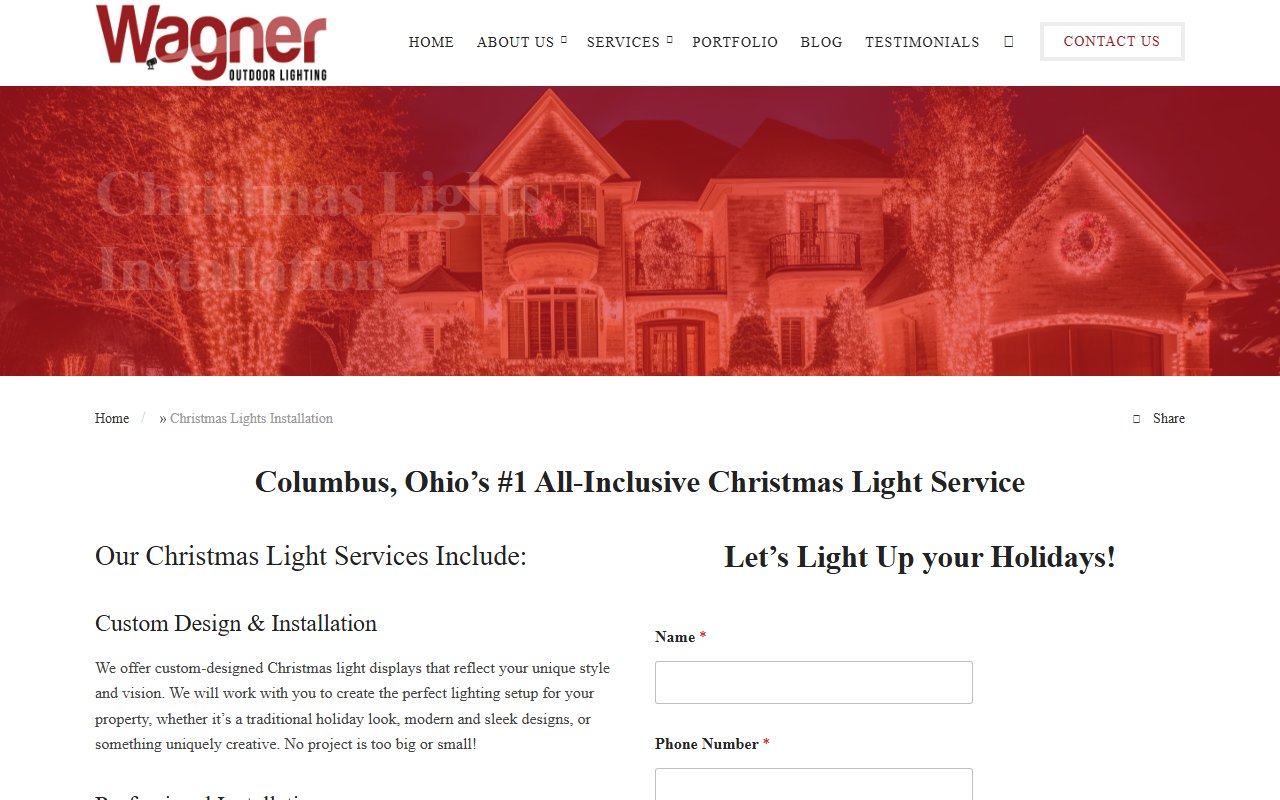 740xmaslights.com screenshot