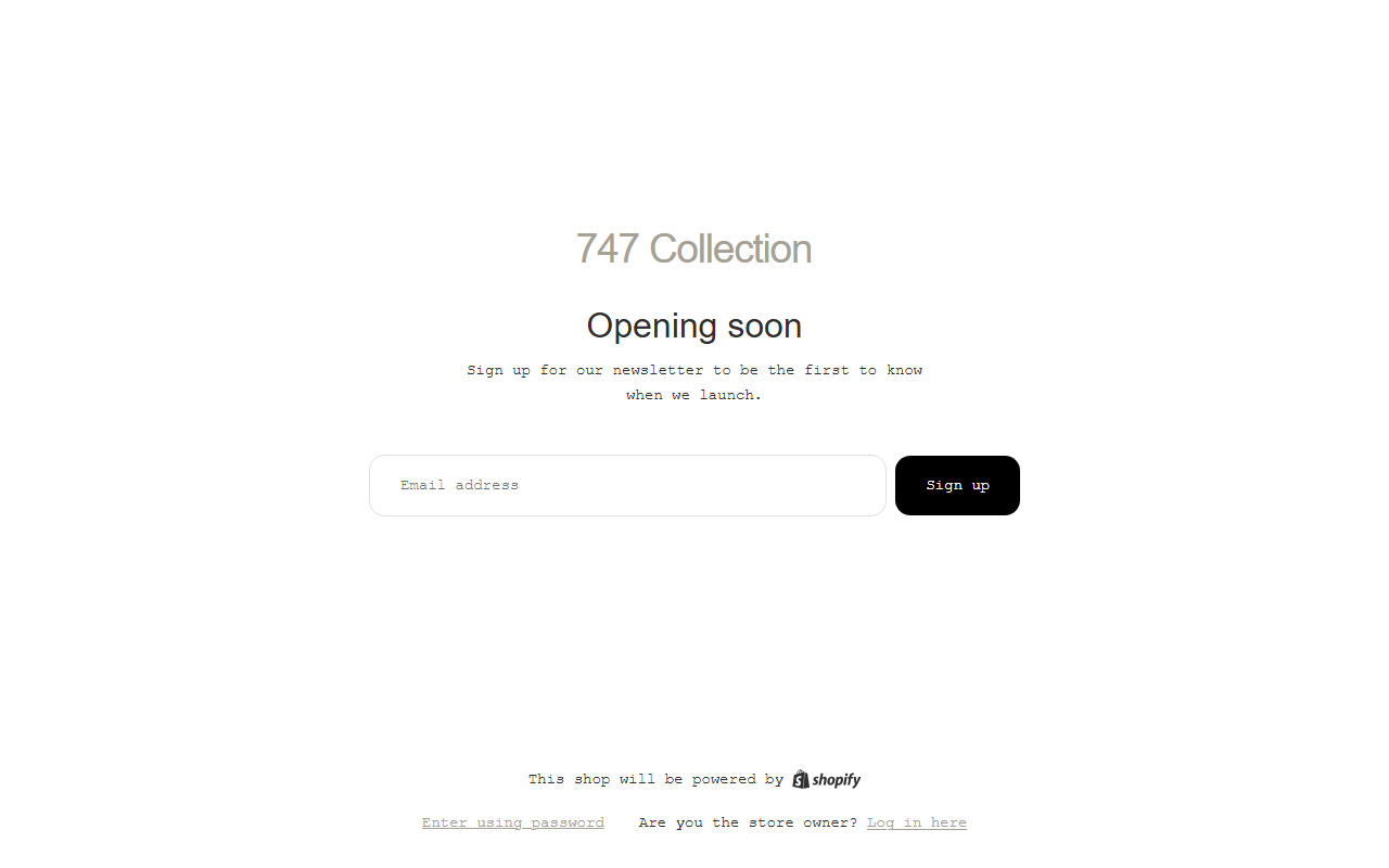 747collection.com screenshot