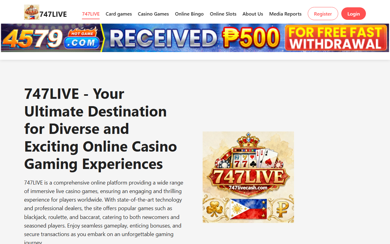 747livecash.com screenshot