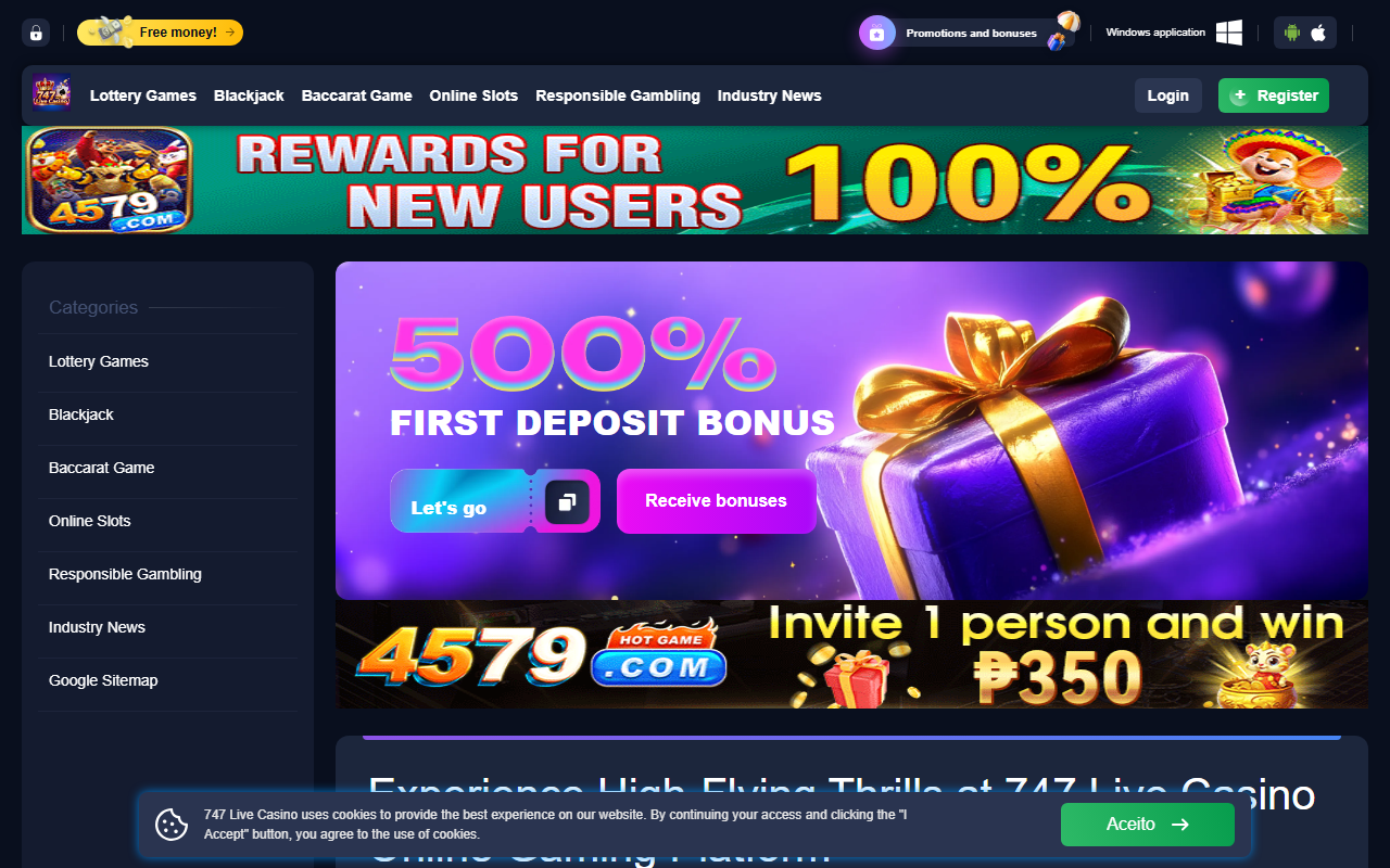 747livecasinobet.com screenshot