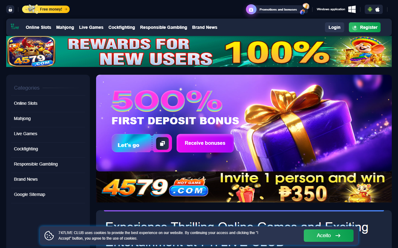 747liveclub.com screenshot