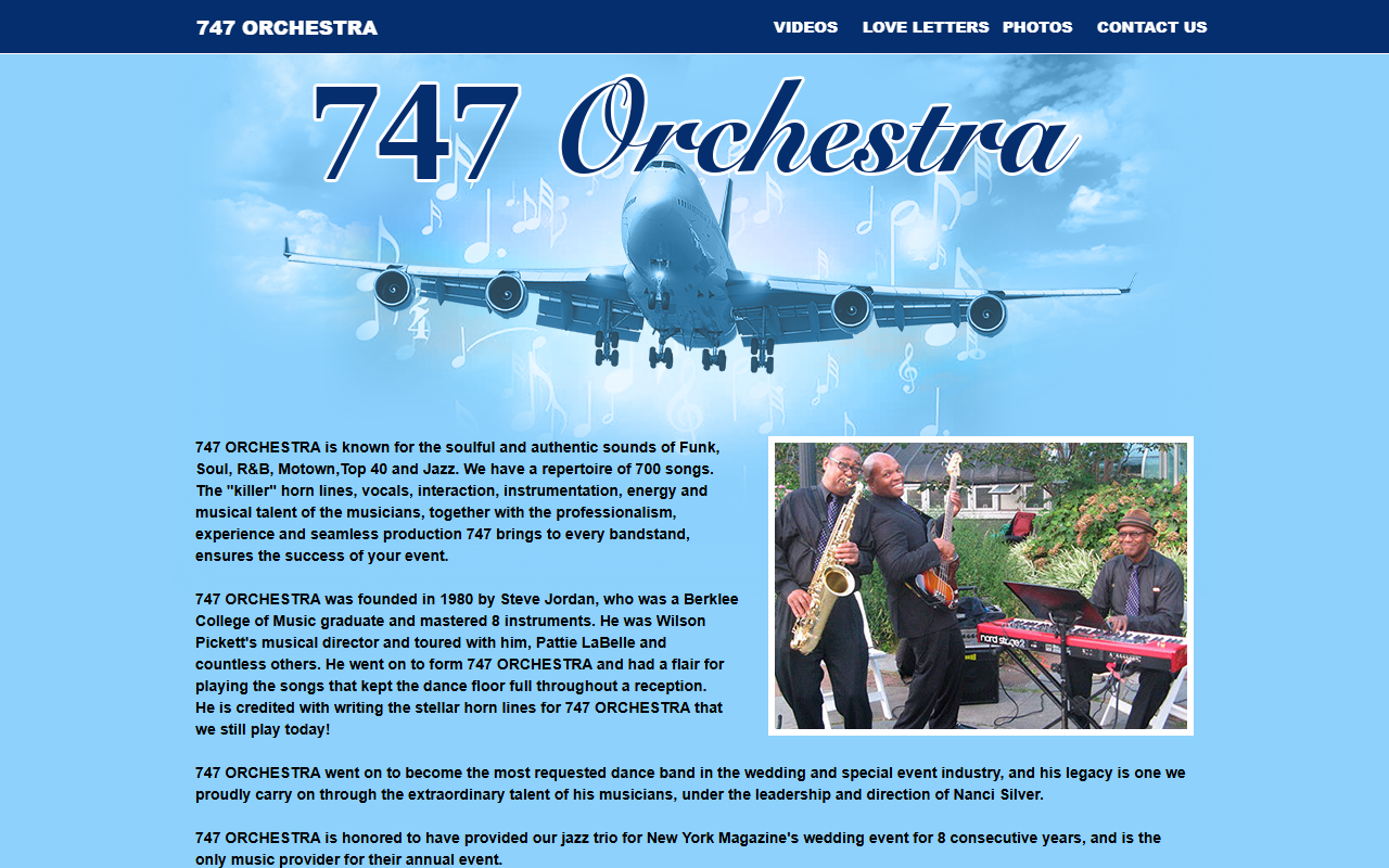 747orchestra.com screenshot