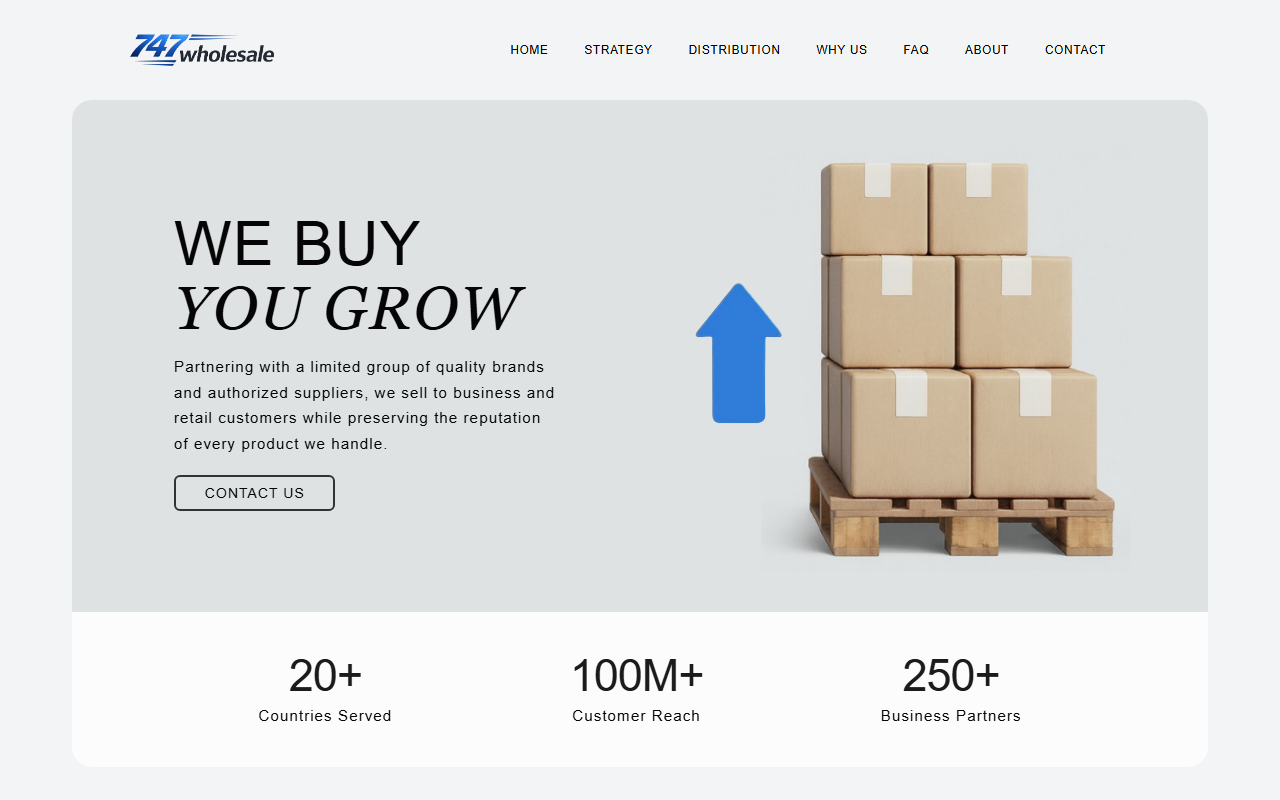 747wholesale.com screenshot