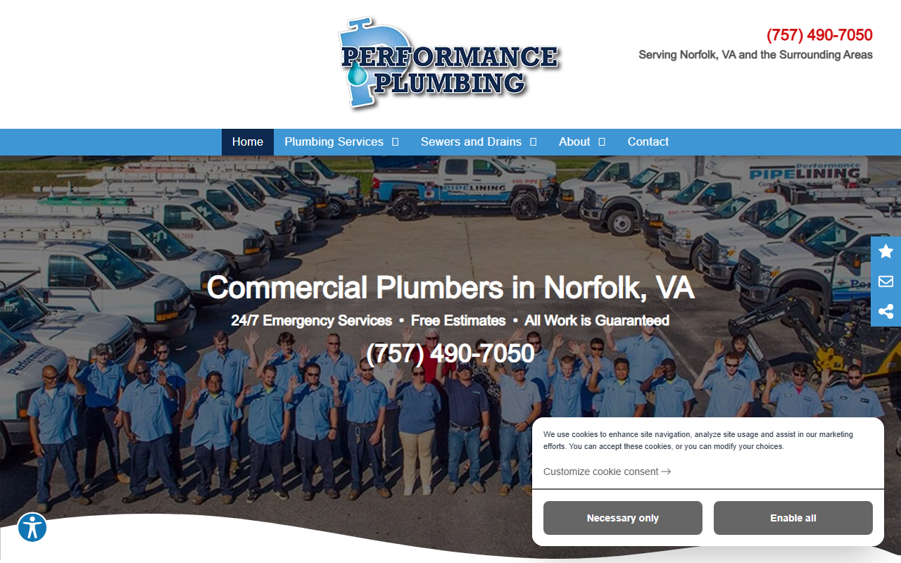 757-plumber.com screenshot