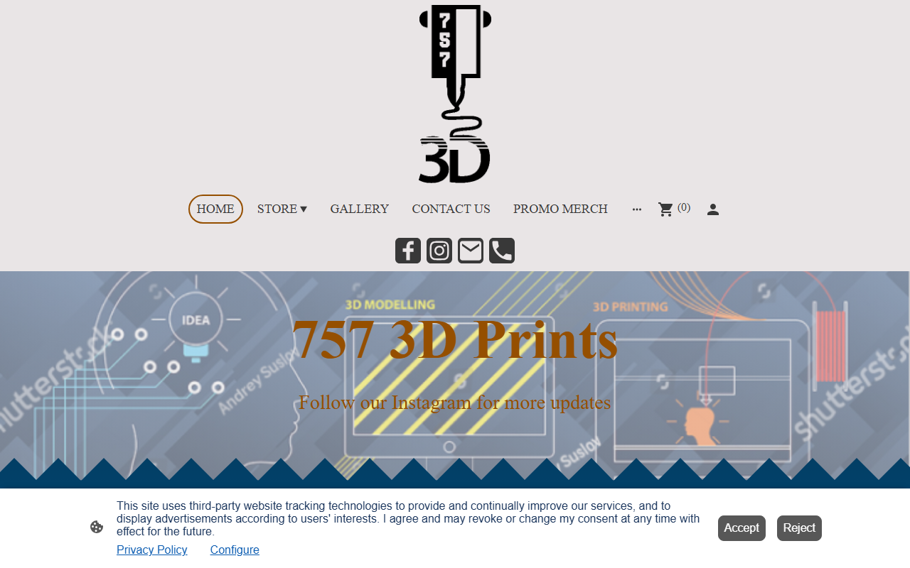 7573dprints.com screenshot