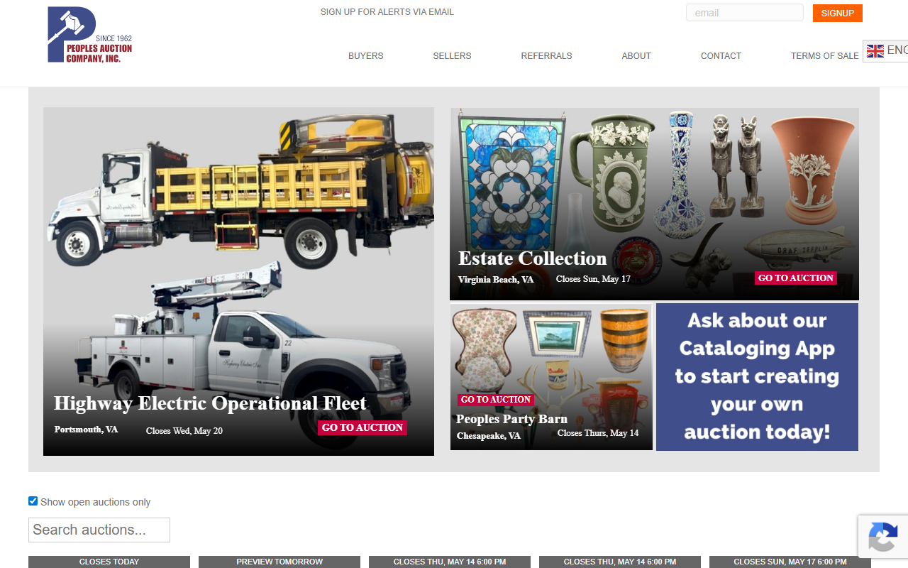 757auctions.com screenshot