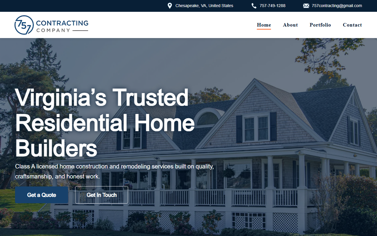 757contracting.com screenshot