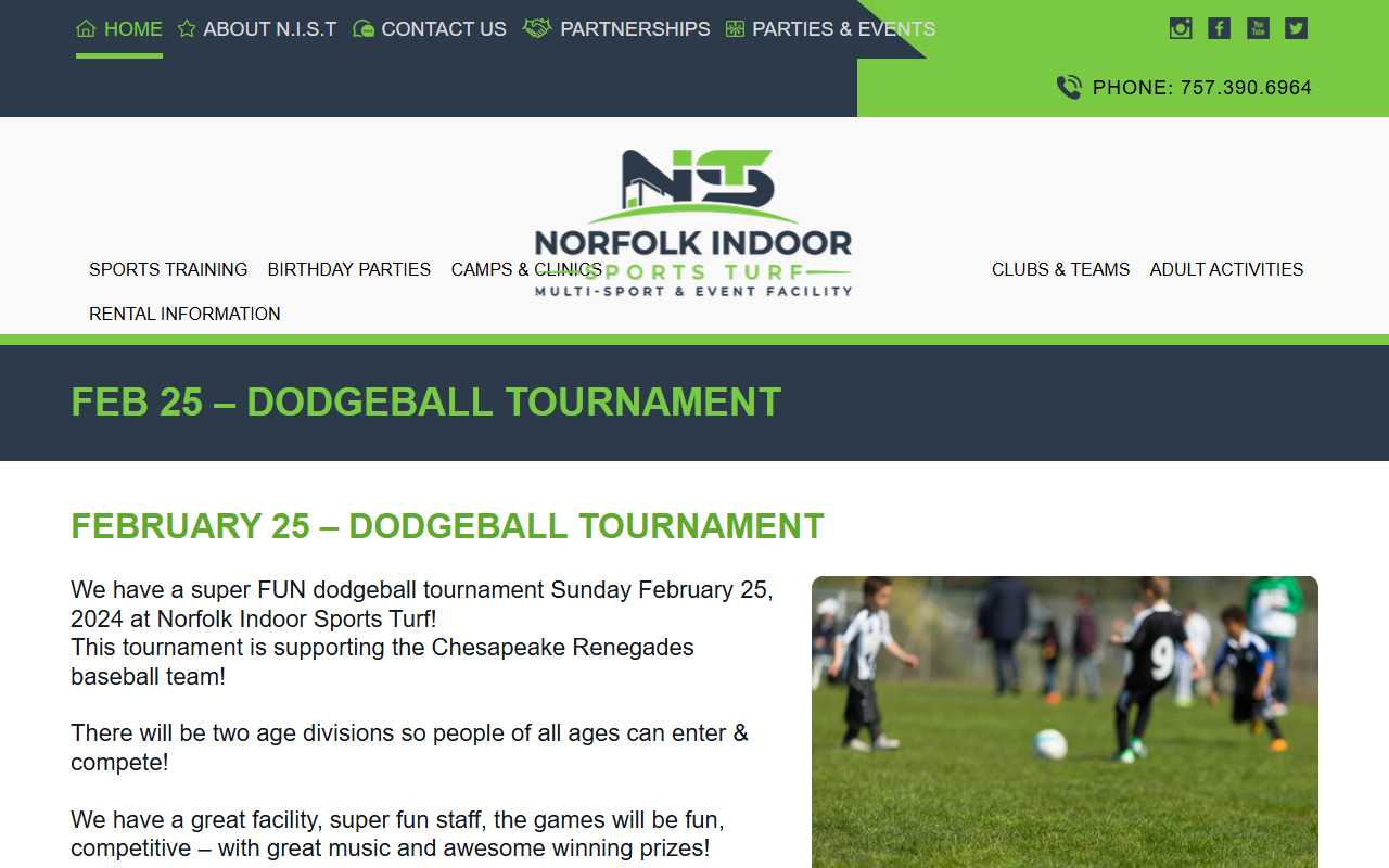 757dodgeball.com screenshot