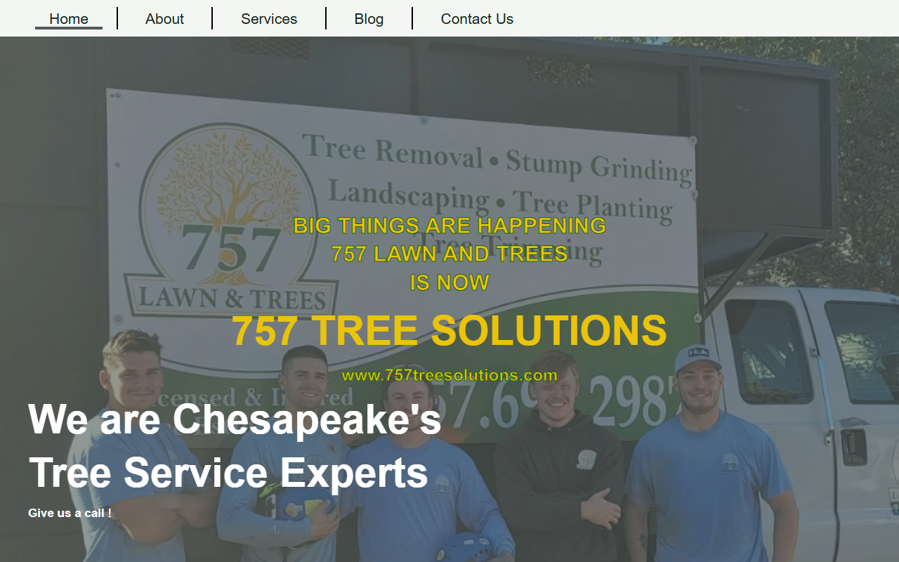 757lawnandtrees.com screenshot