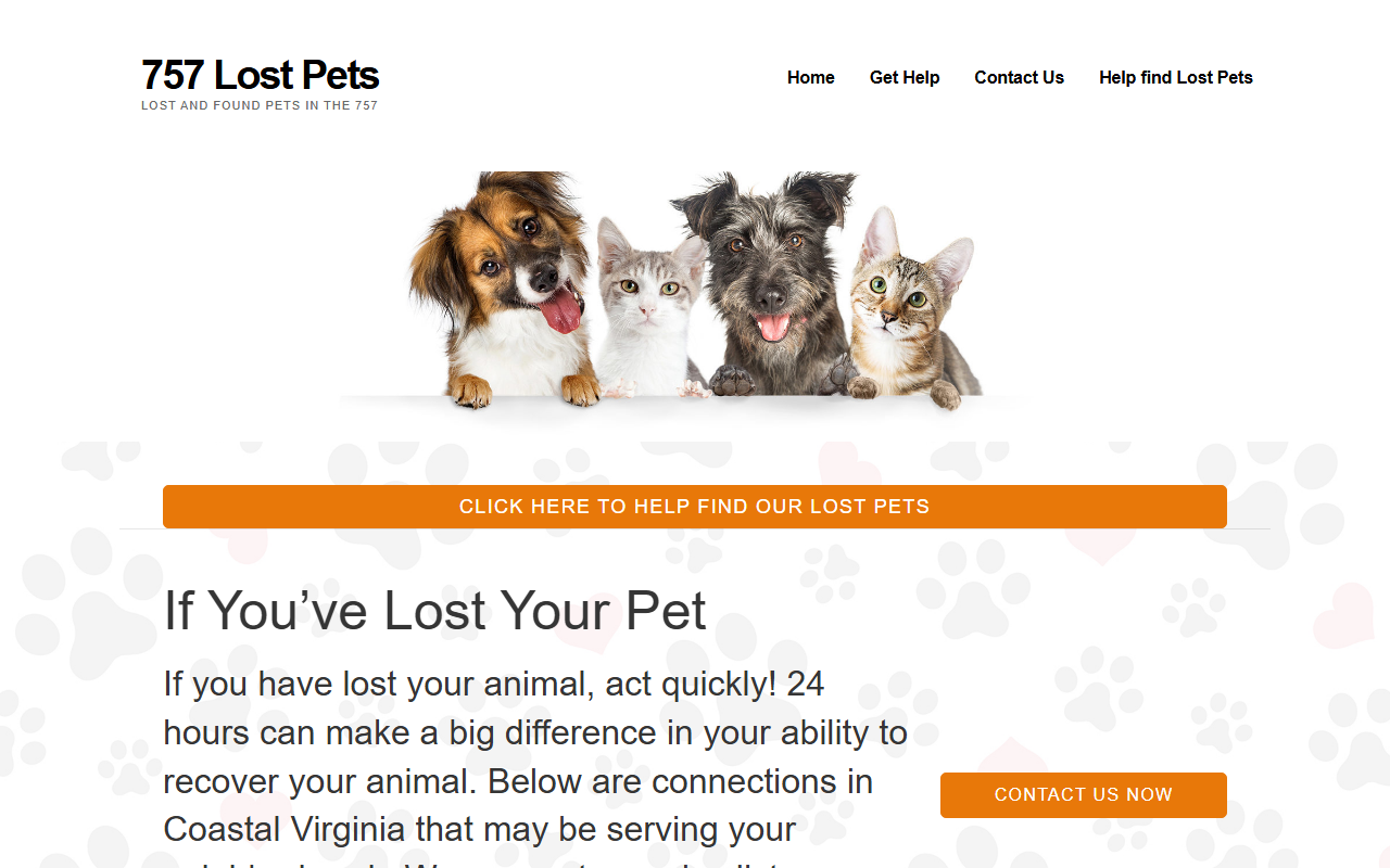 757lostpets.com screenshot