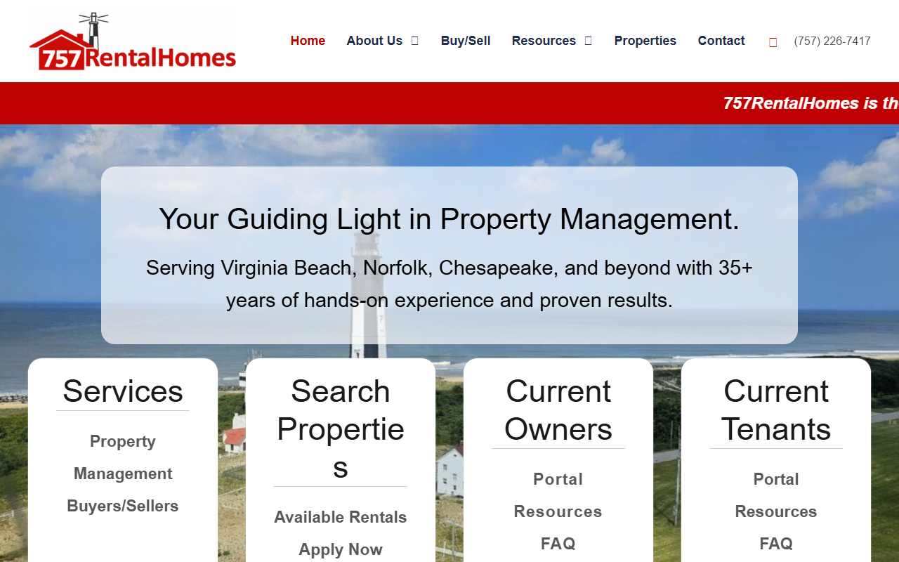 757rentalhomes.com screenshot