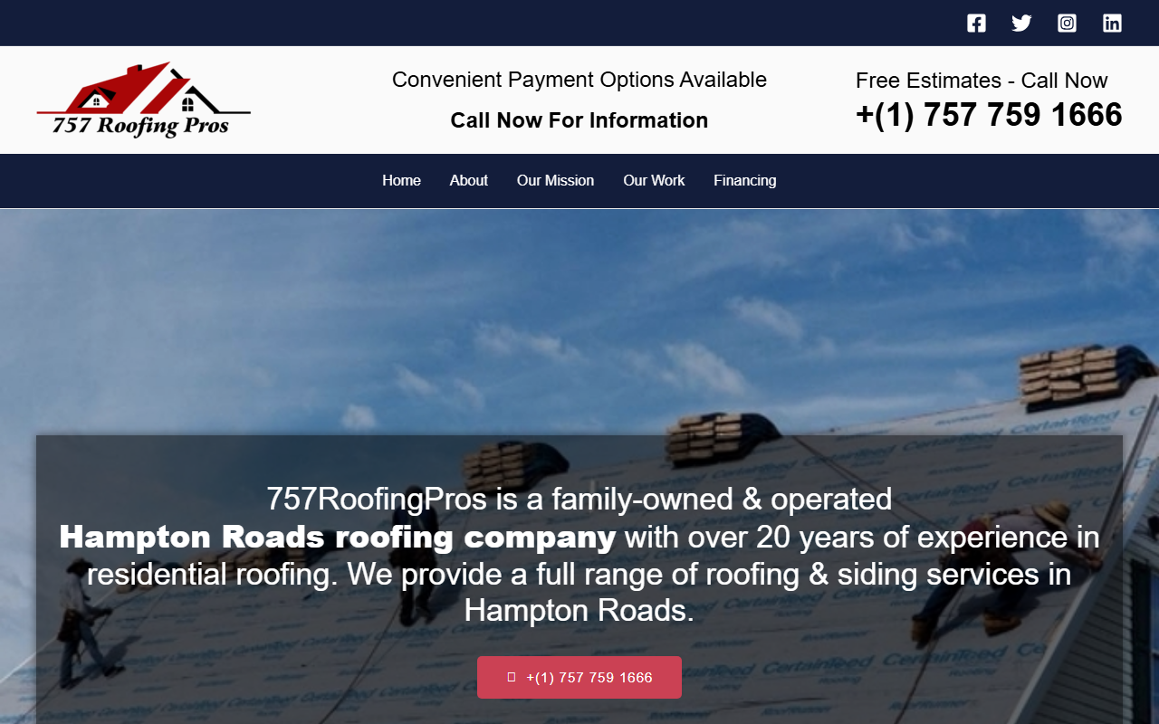 757roofing.com screenshot