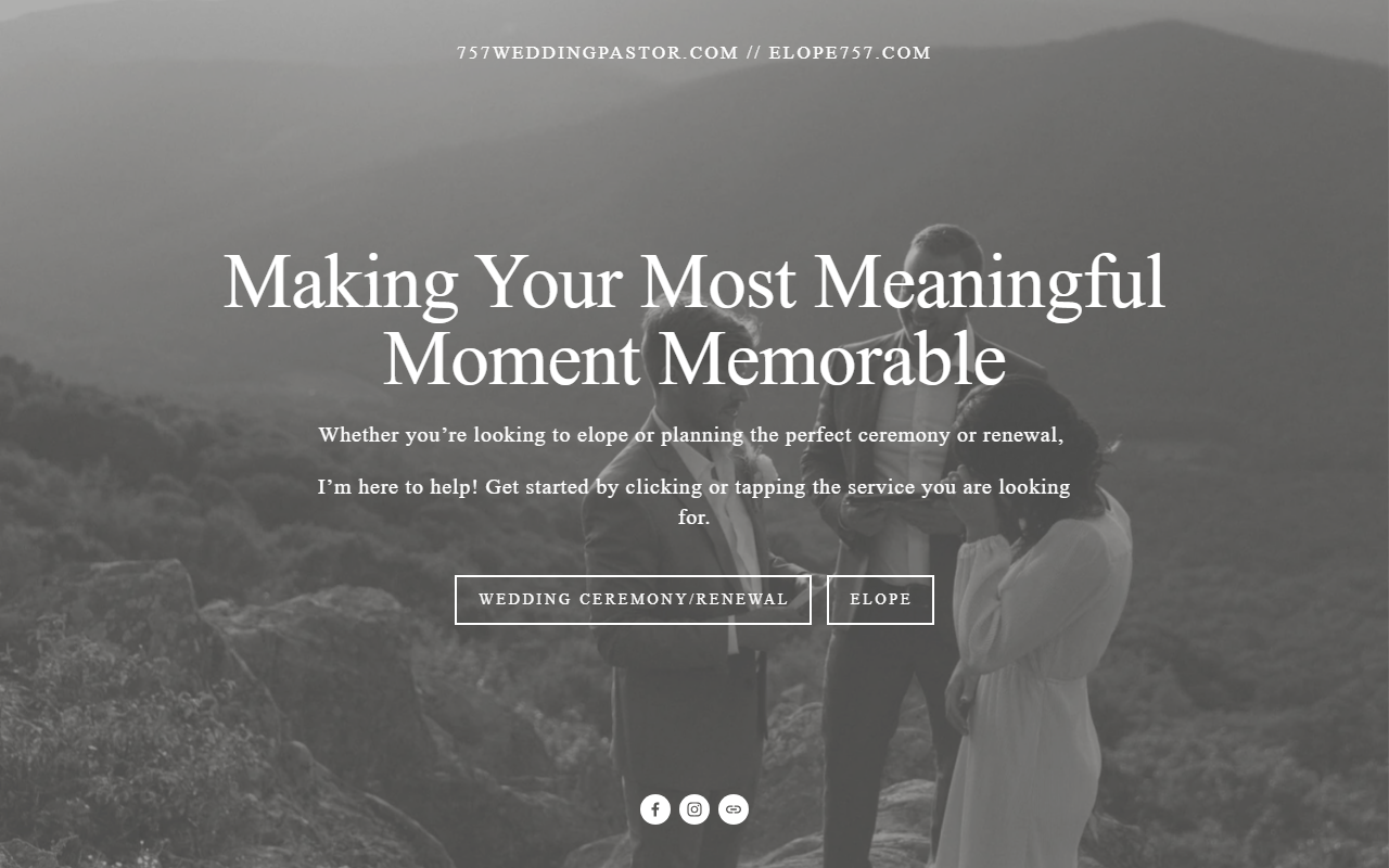 757weddingpastor.com screenshot