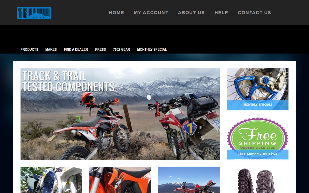7602racing.com screenshot