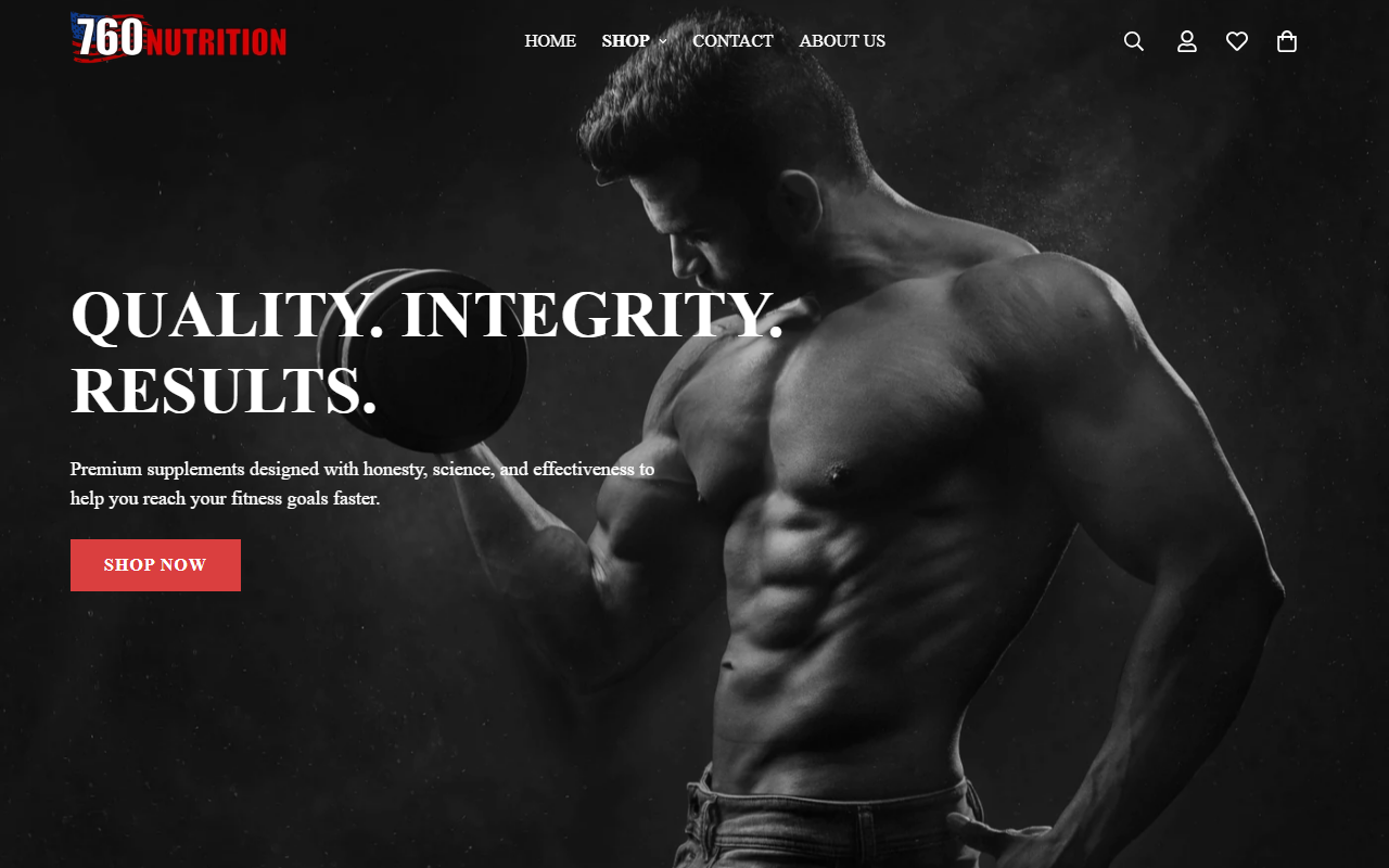 760nutrition.com screenshot