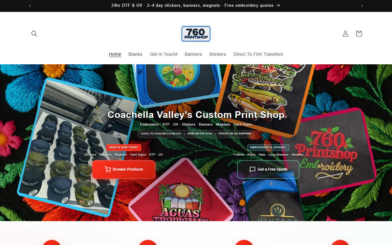 760printshop.com screenshot