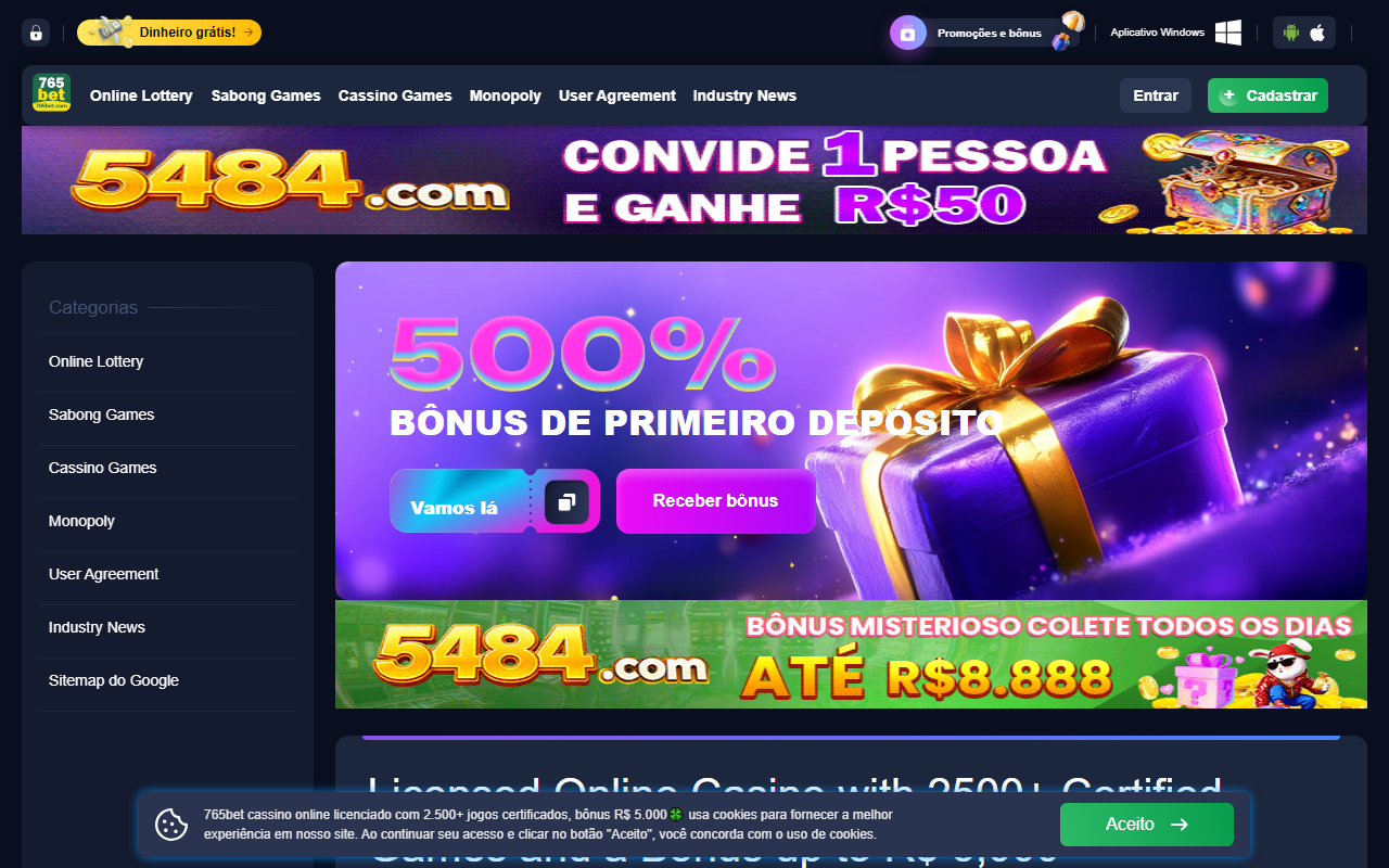 765betcassino.com screenshot