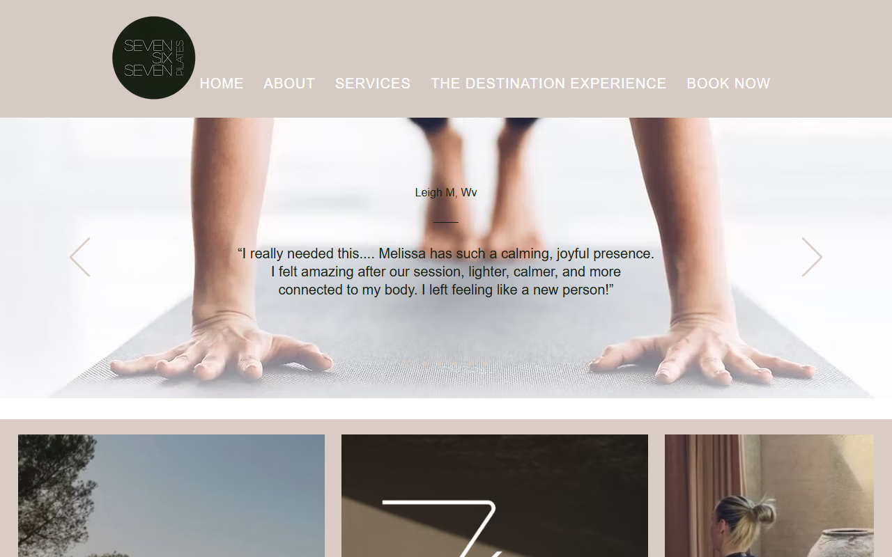 767pilates.com screenshot