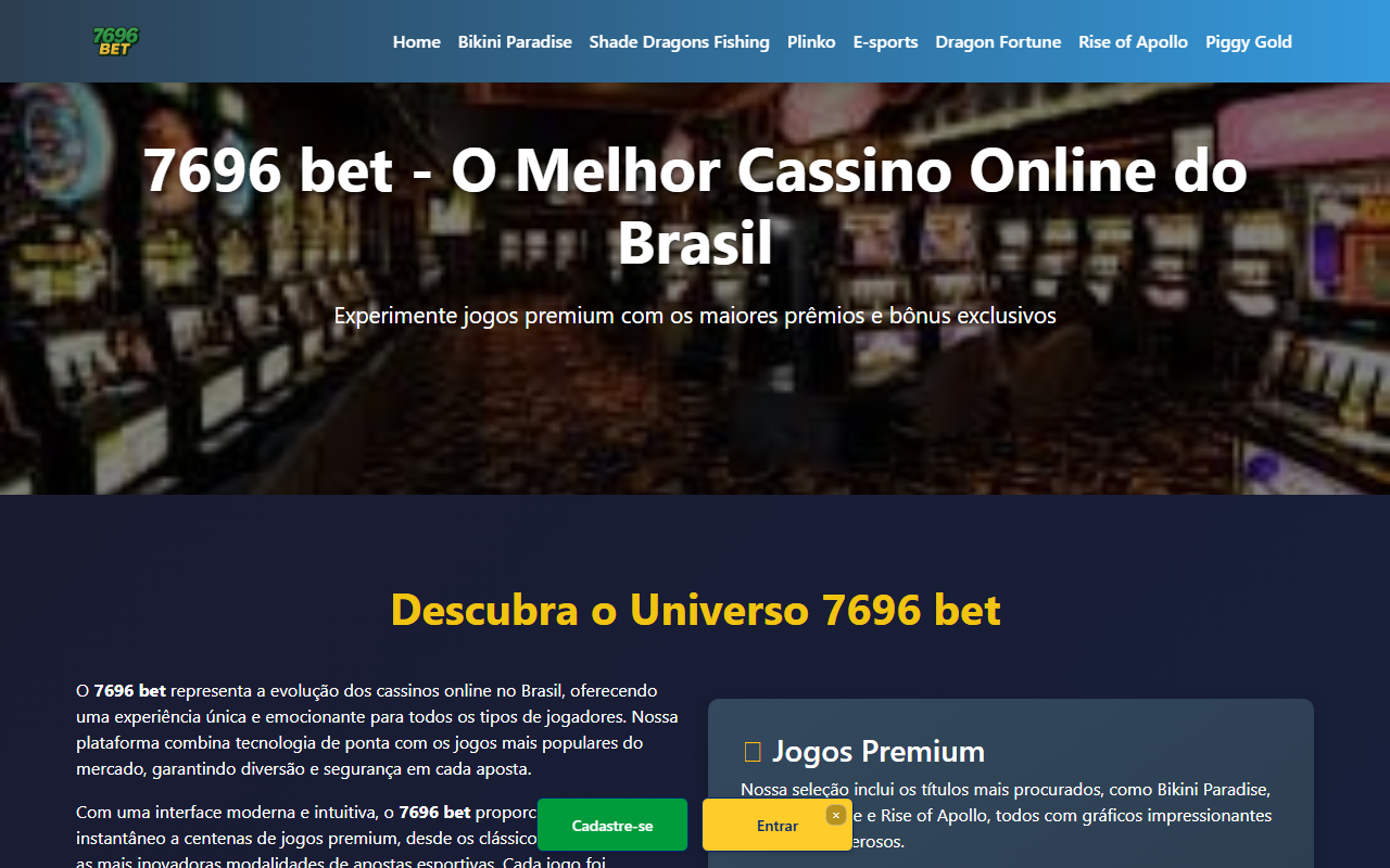 7696betcasino.com screenshot
