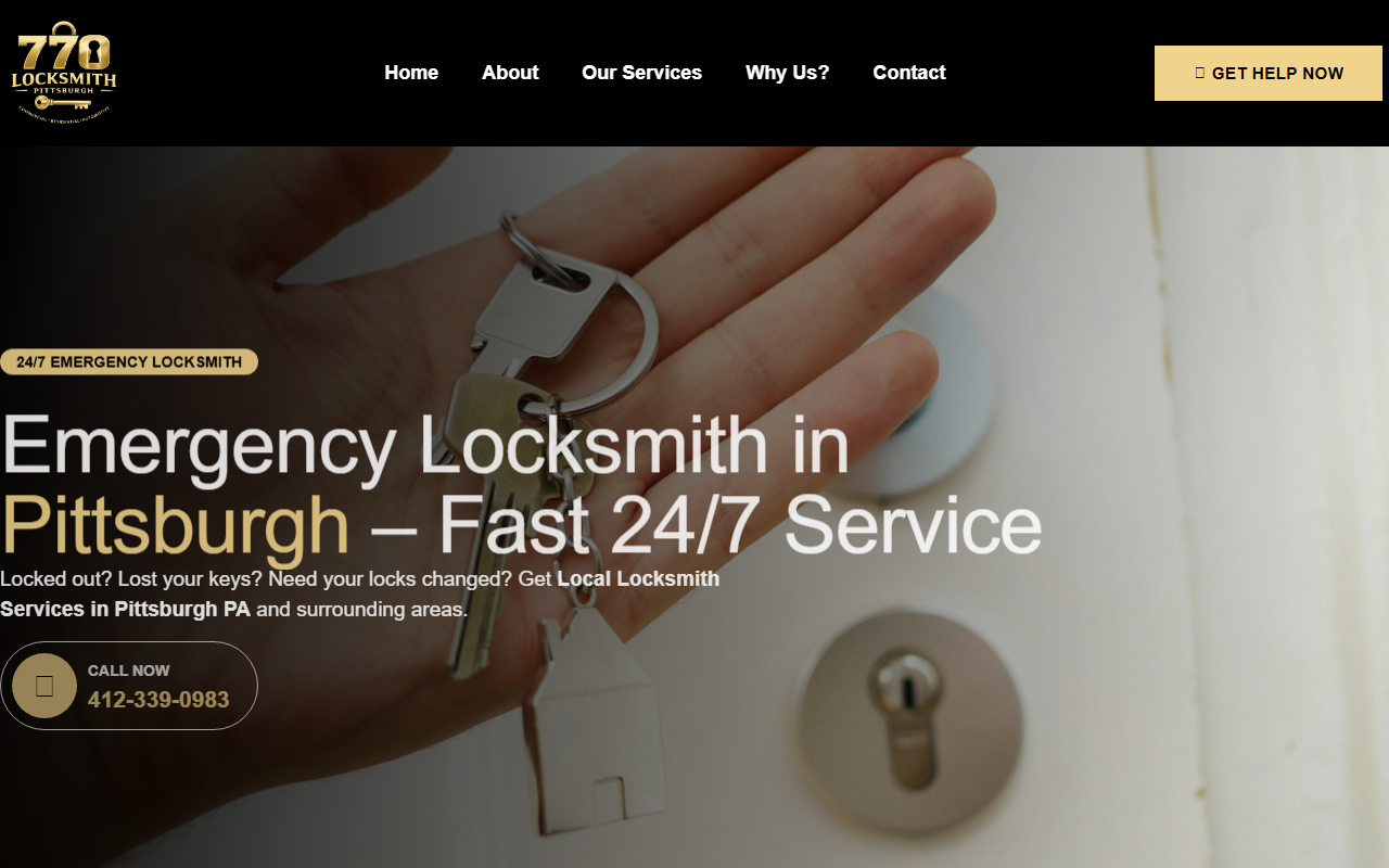 770locksmith.com screenshot