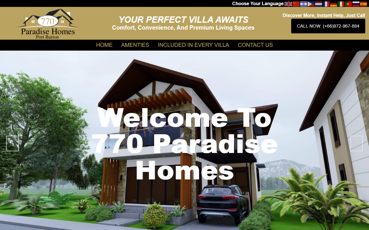770paradisehomes.com screenshot