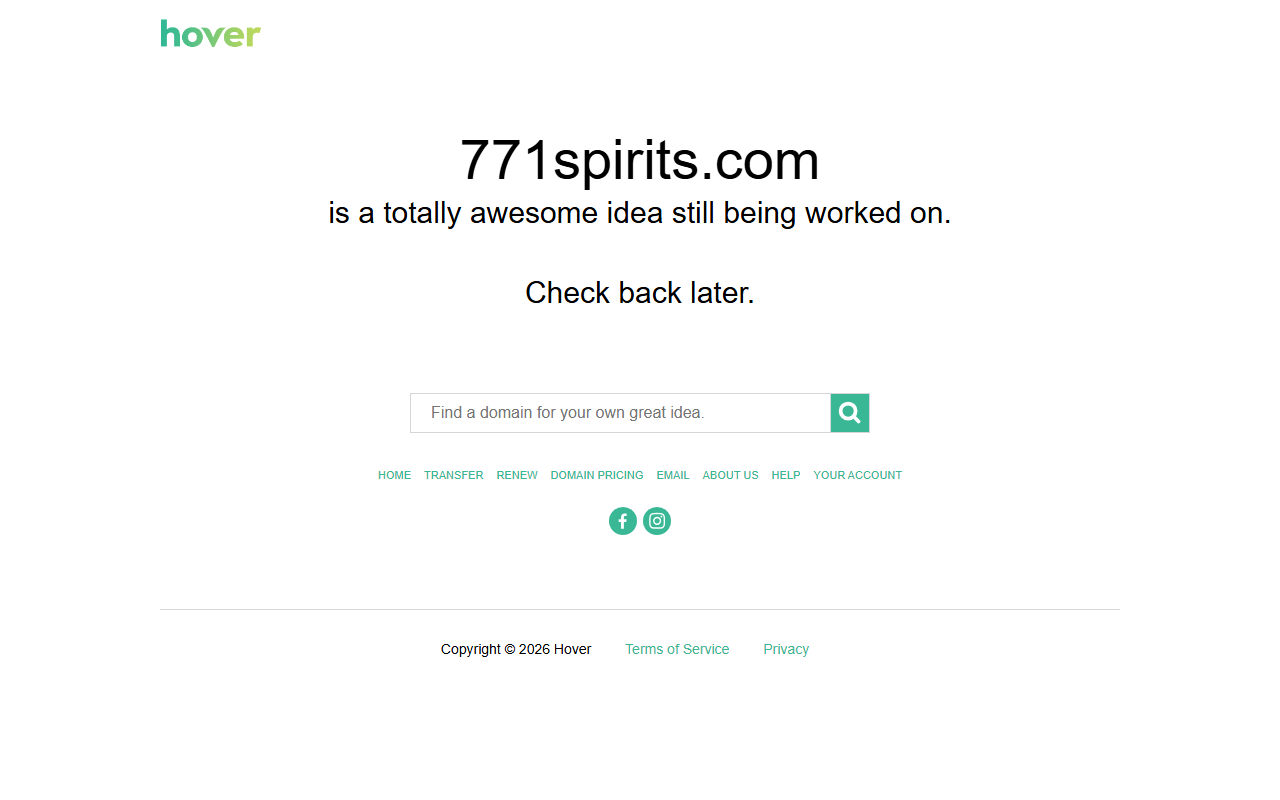 771spirits.com screenshot