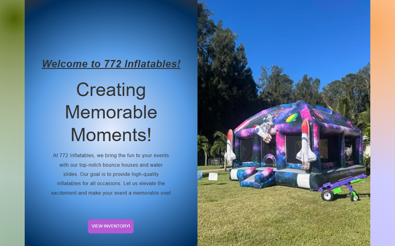 772inflatables.com screenshot