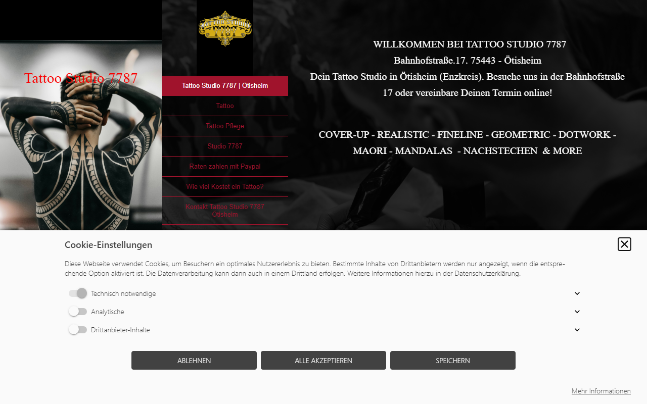 7787parlortatoo.com screenshot