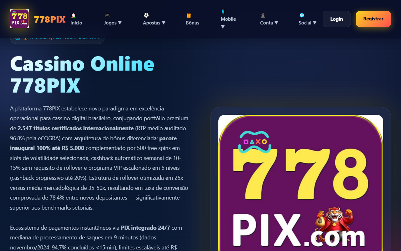 778pixslots.com screenshot