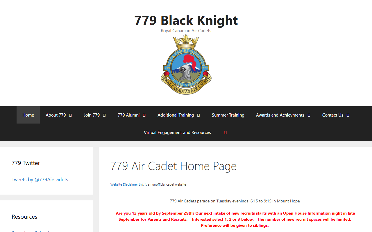 779aircadets.com screenshot