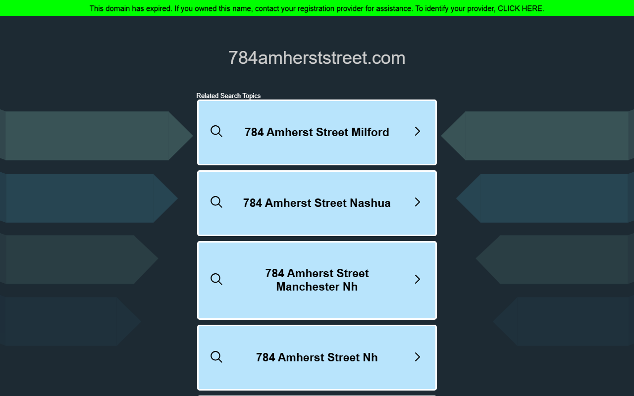 784amherststreet.com screenshot