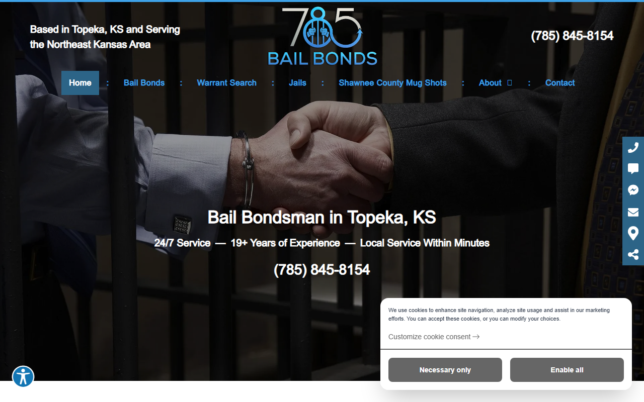 785bailbonds.com screenshot