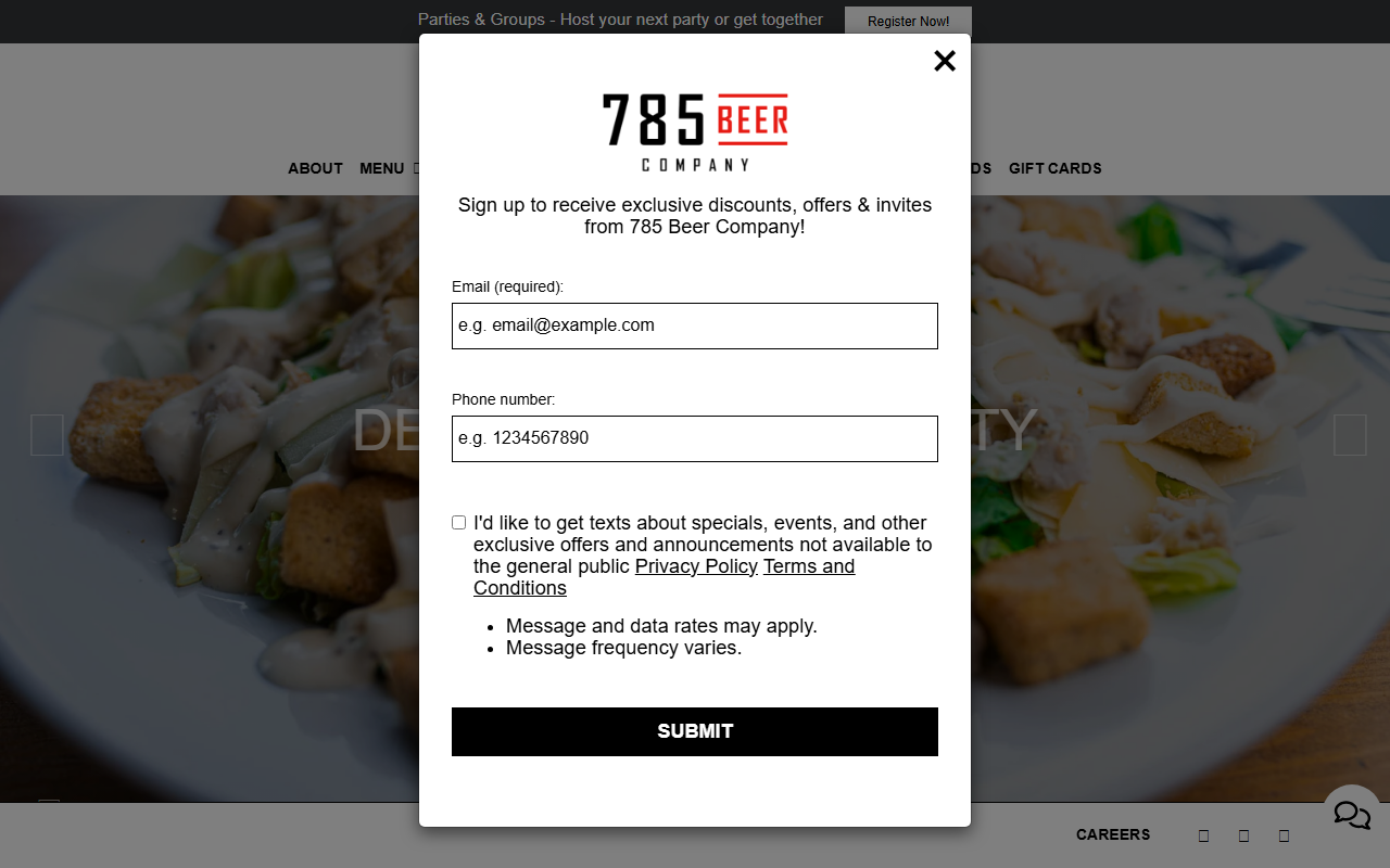 785beercompany.com screenshot