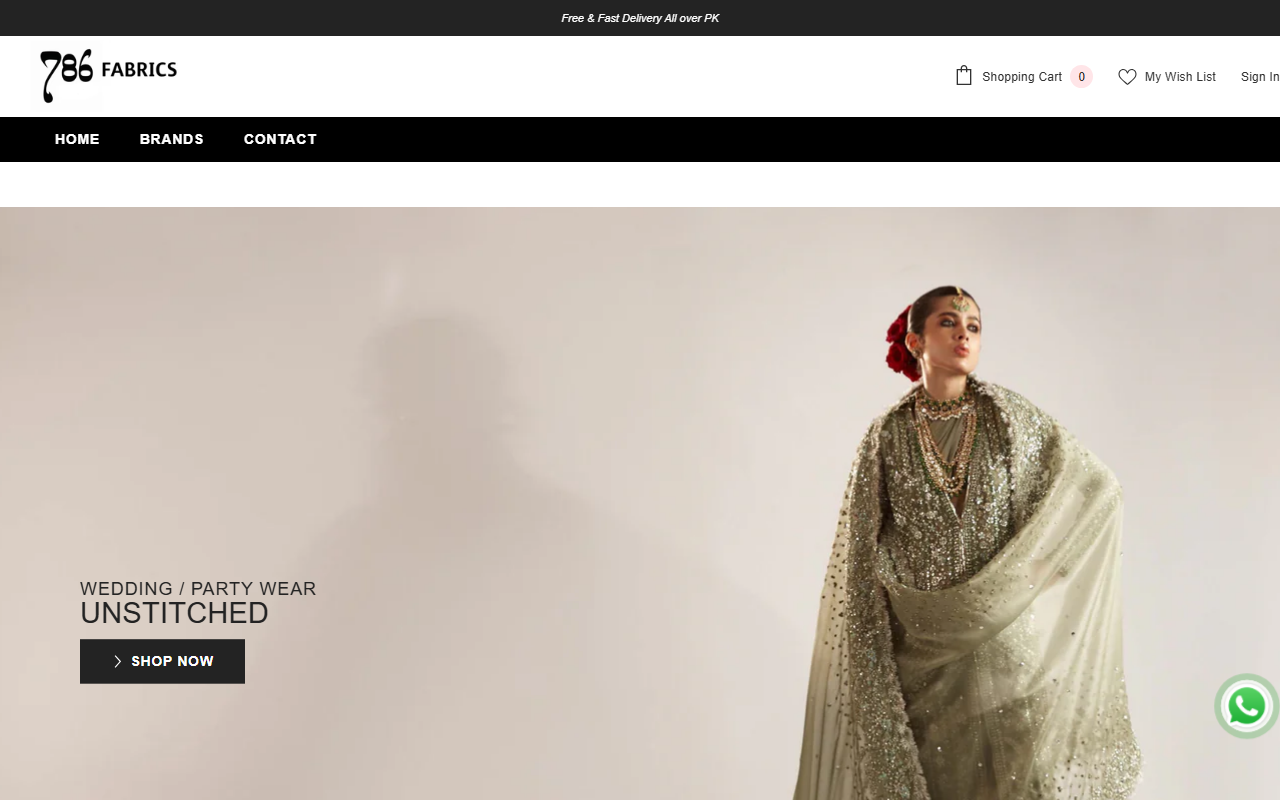 786fabrics.com screenshot