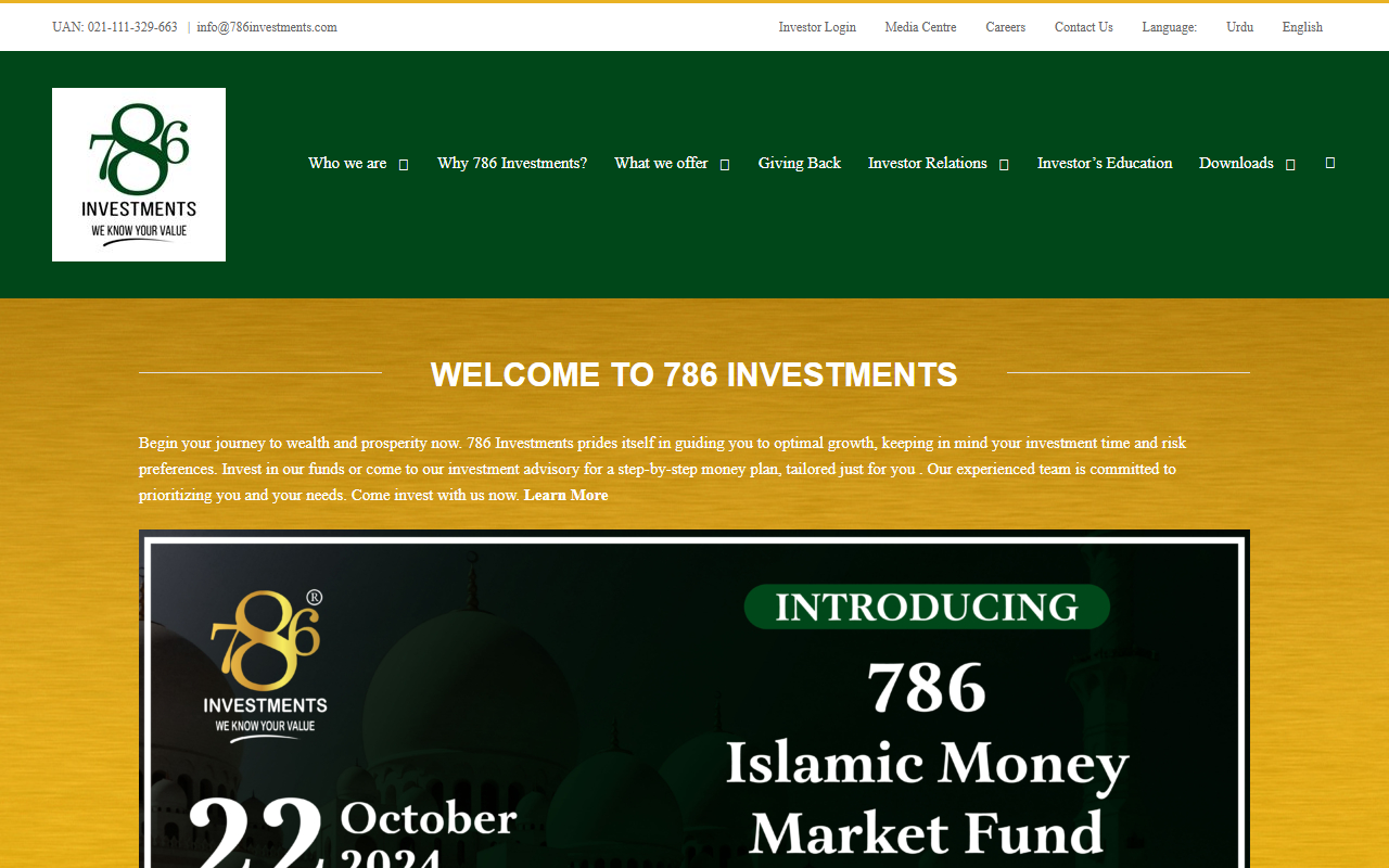 786investments.com screenshot