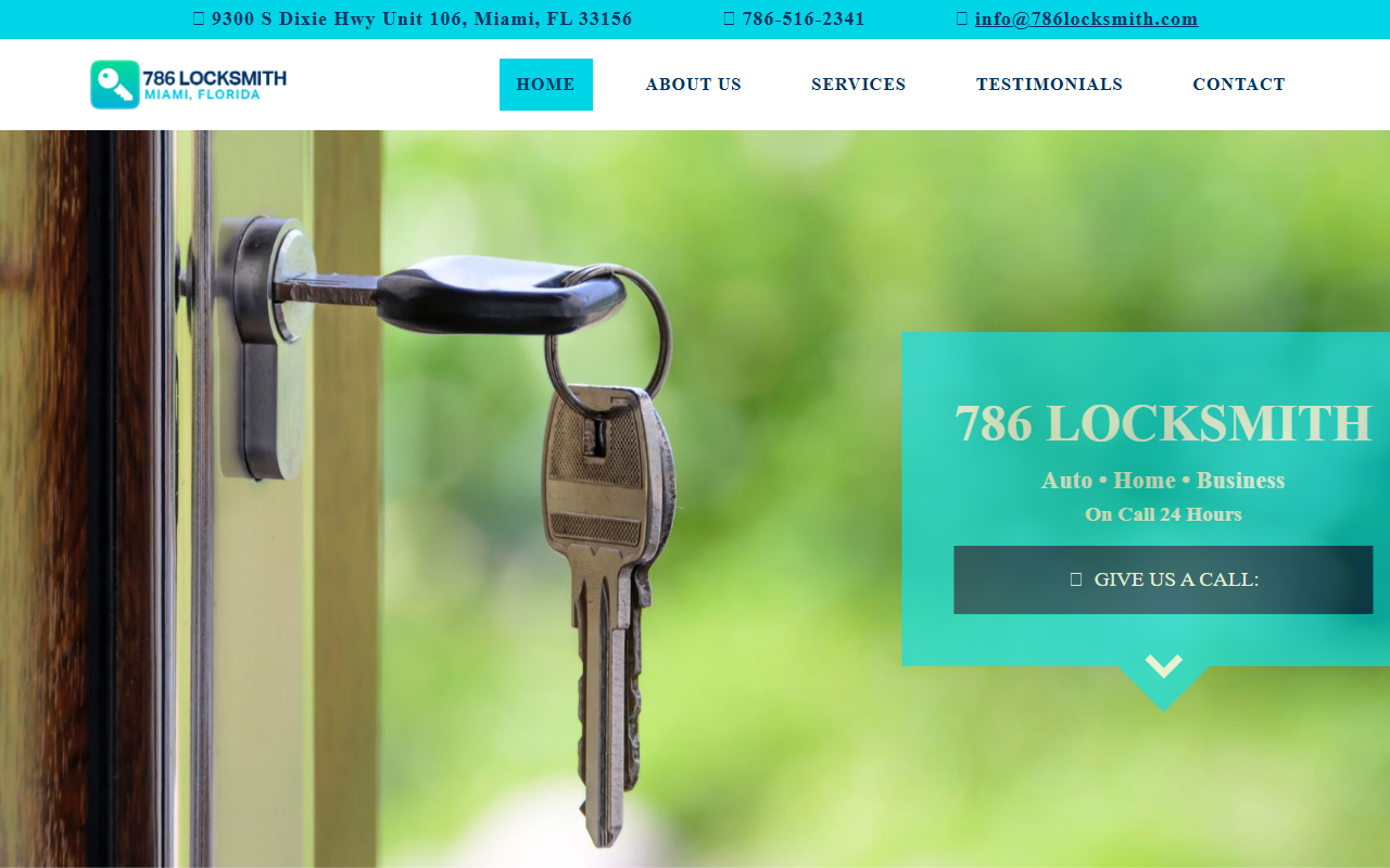 786locksmith.com screenshot