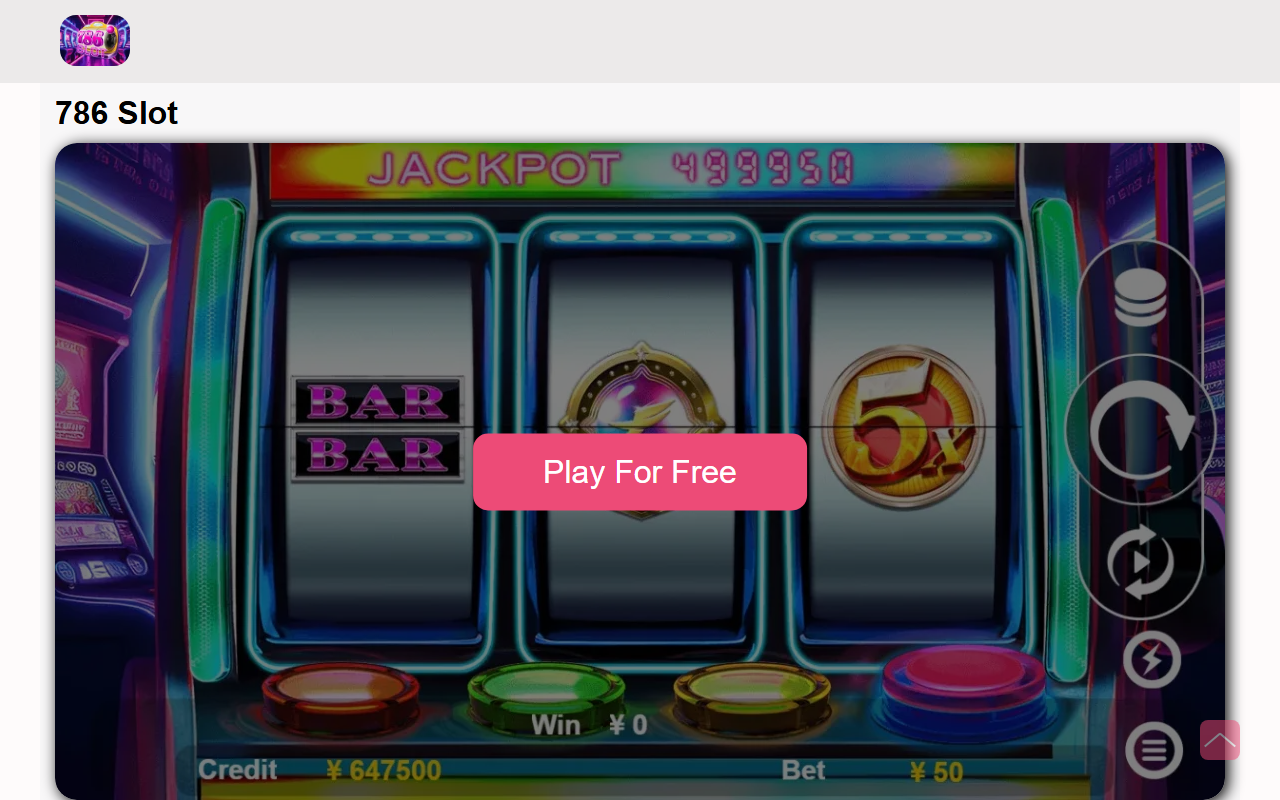 786slotgame.com screenshot