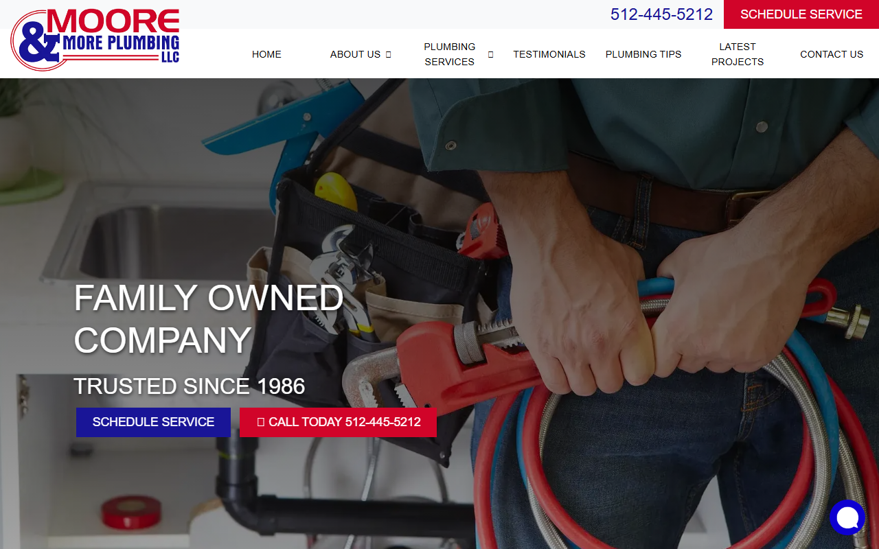 78738plumber.com screenshot