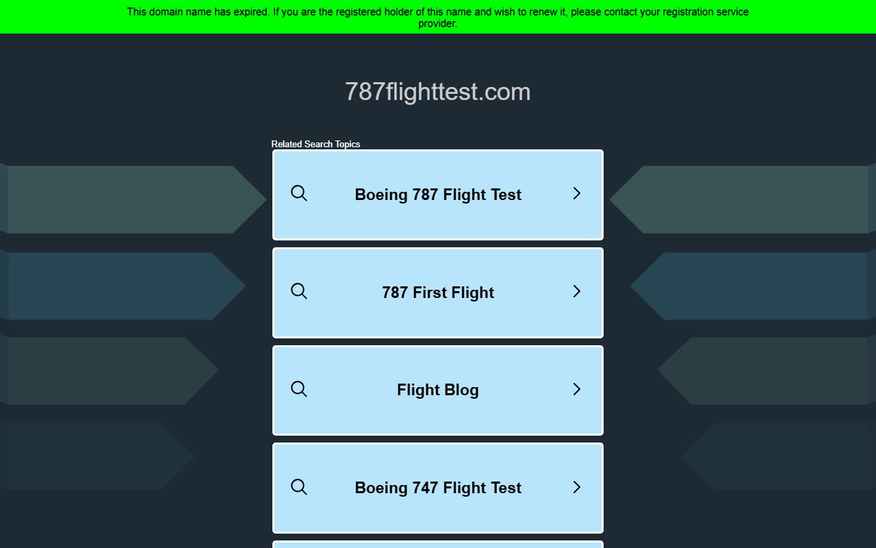 787flighttest.com screenshot