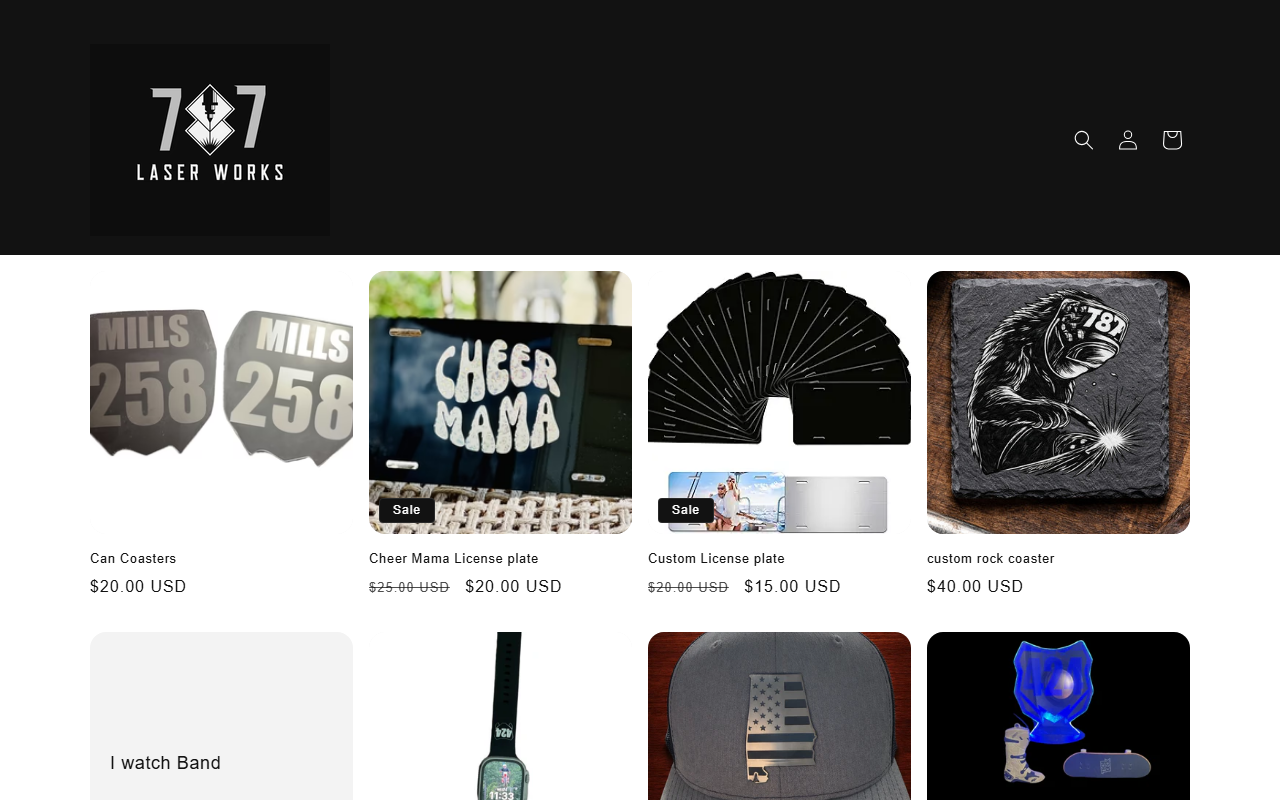787laserworks.com screenshot