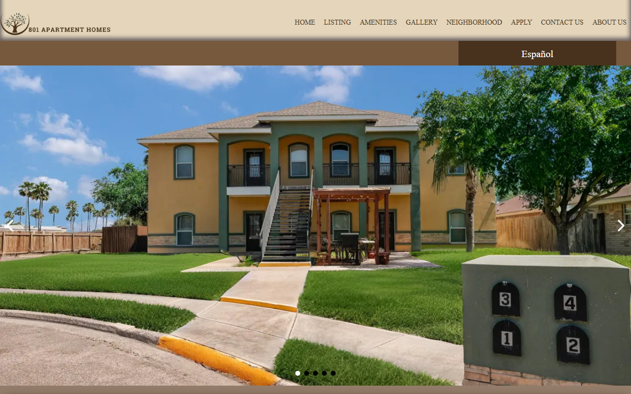 801apthomes.com screenshot