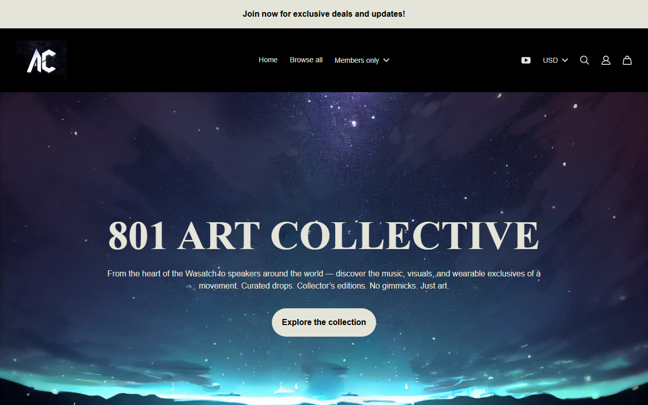 801artcollective.com screenshot