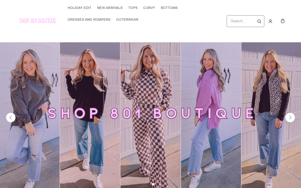 801boutique.com screenshot