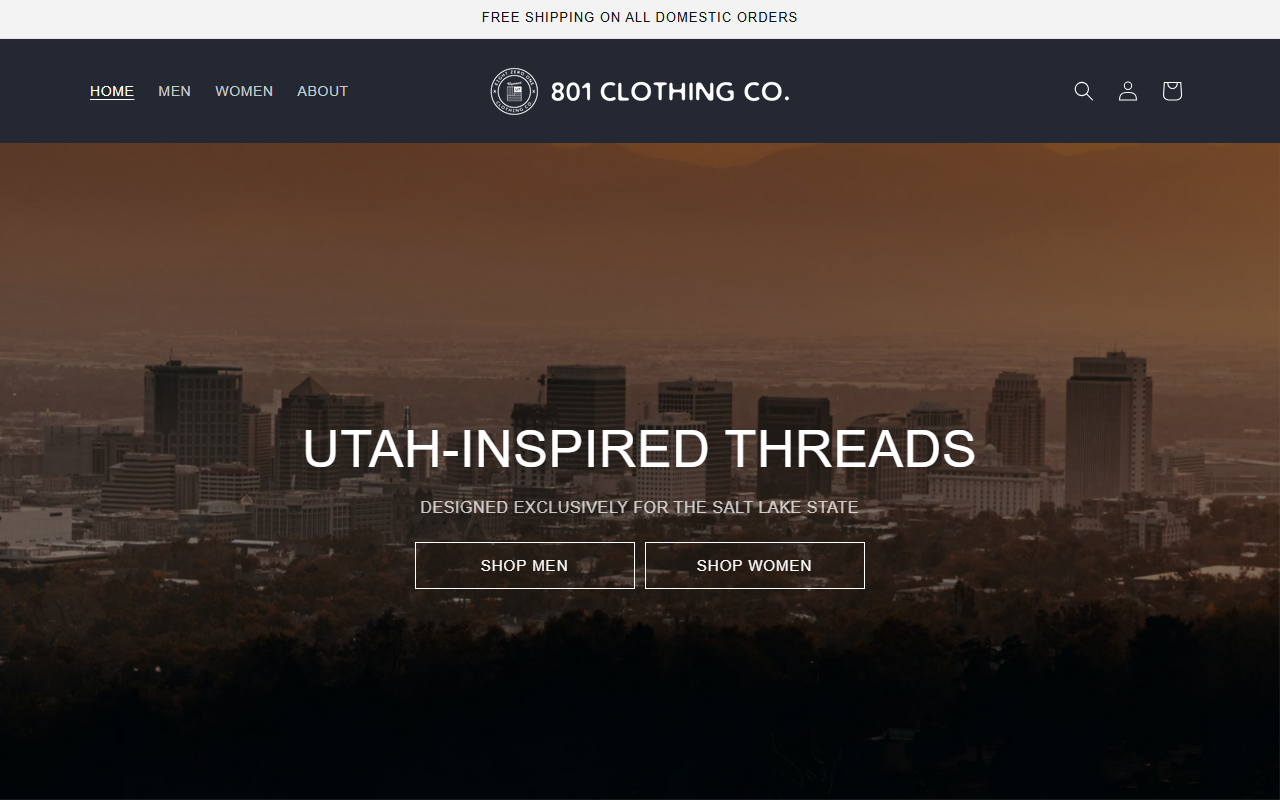 801clothingco.com screenshot