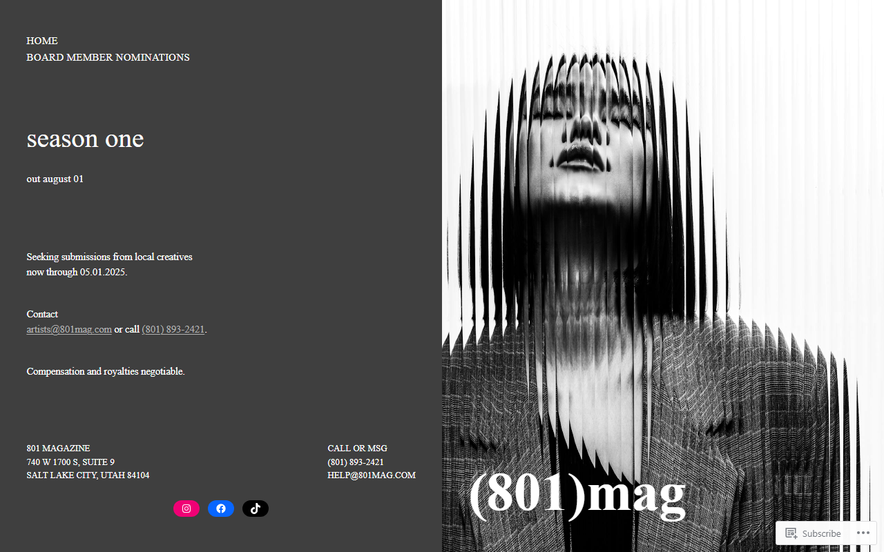 801magazine.com screenshot