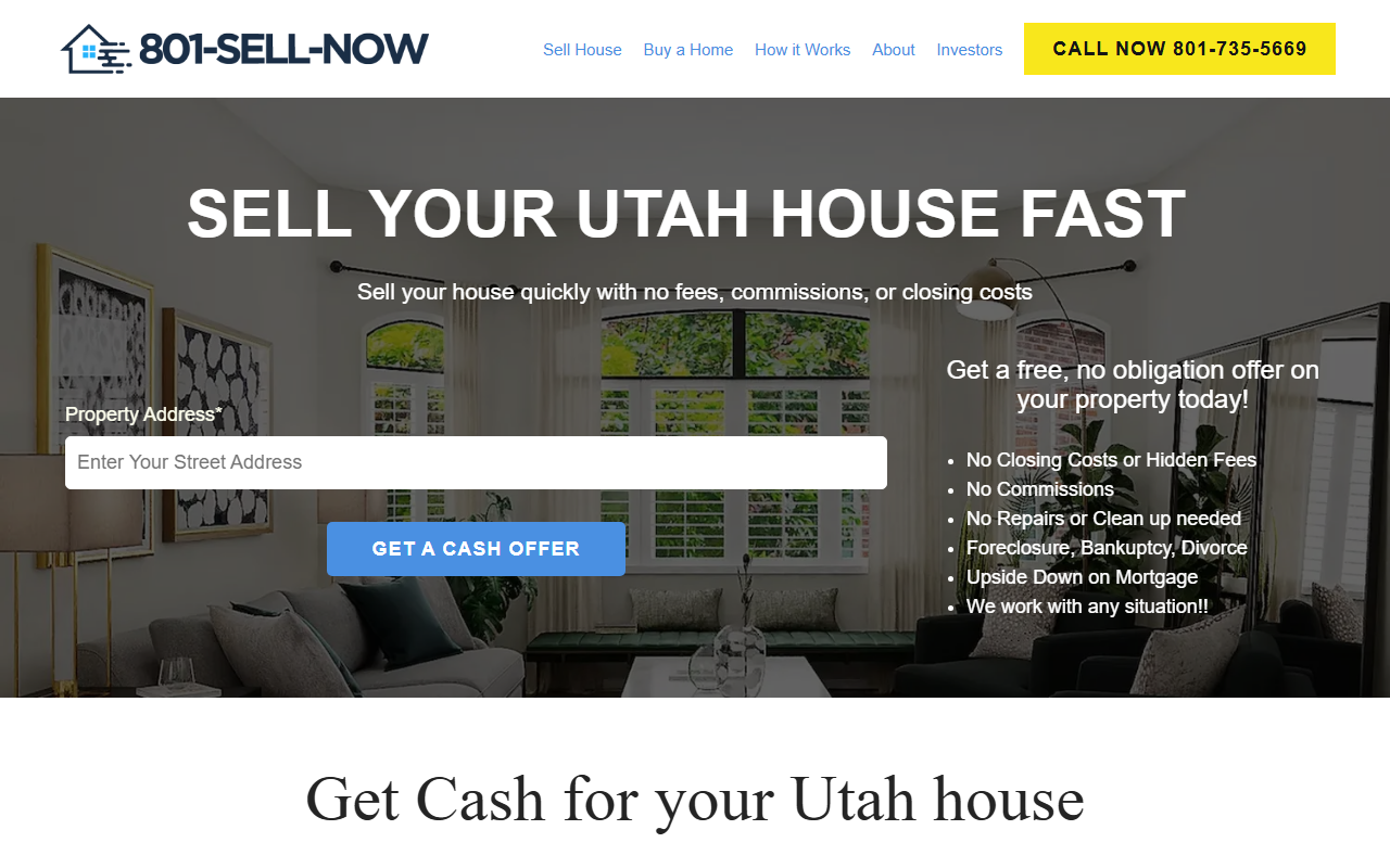801sellnow.com screenshot