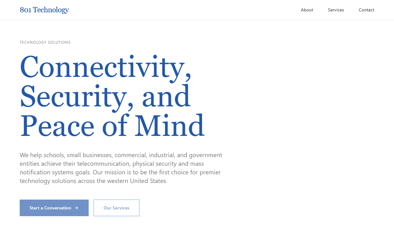 801technology.com screenshot
