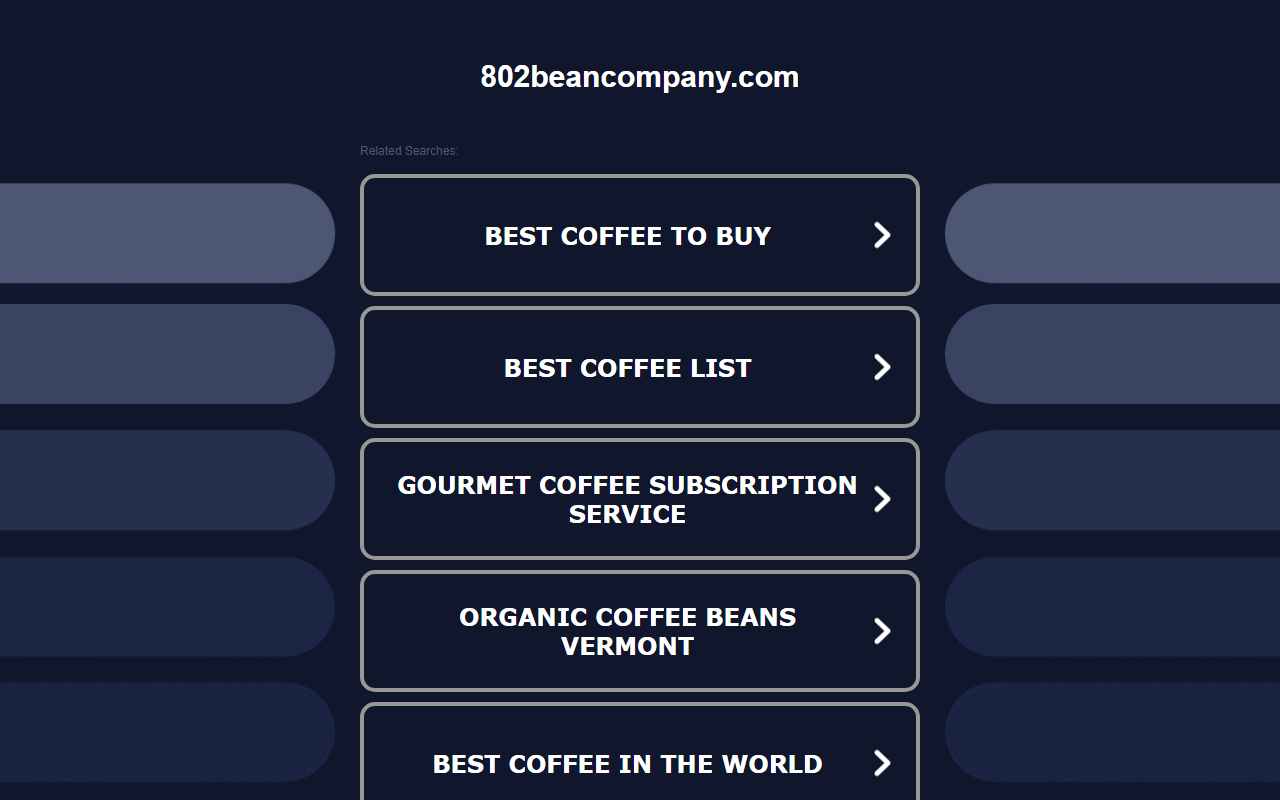 802beancompany.com screenshot