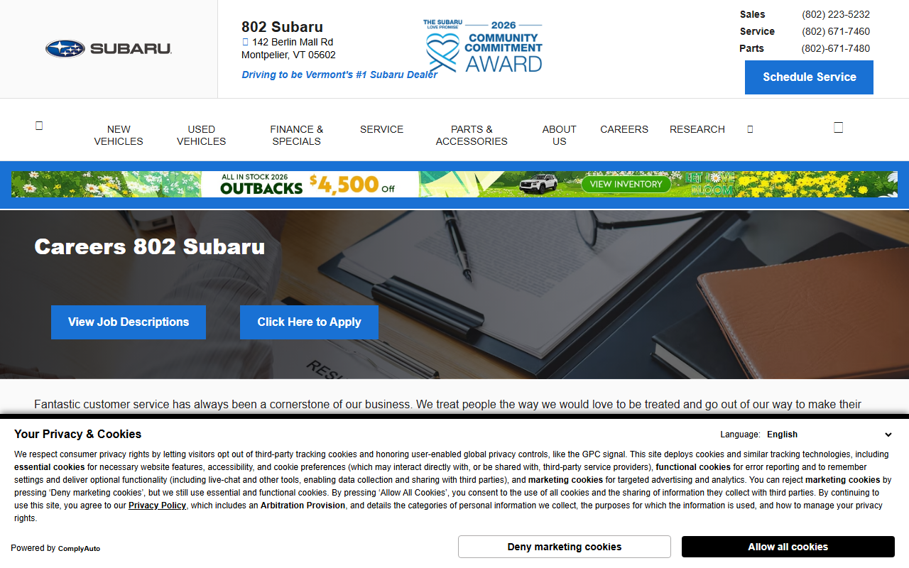 802careers.com screenshot