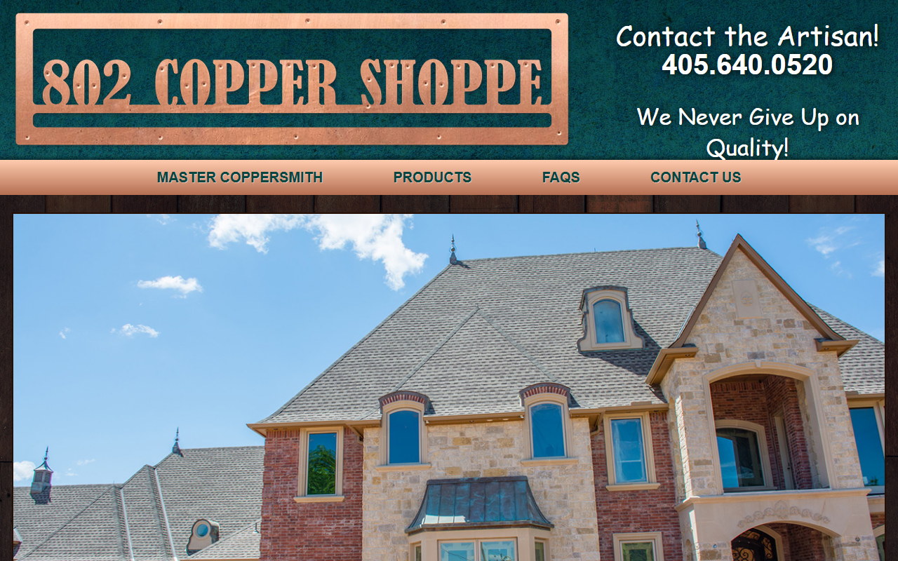 802coppershoppe.com screenshot